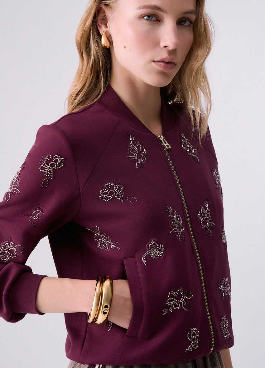 Mücevher Nakışlı Sweatshirt