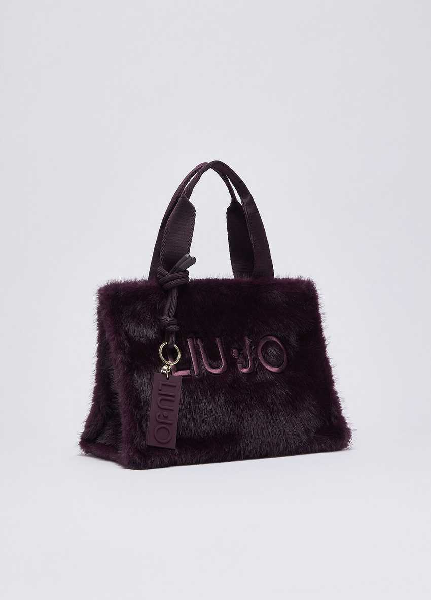 Küçük Peluş Tote Çanta