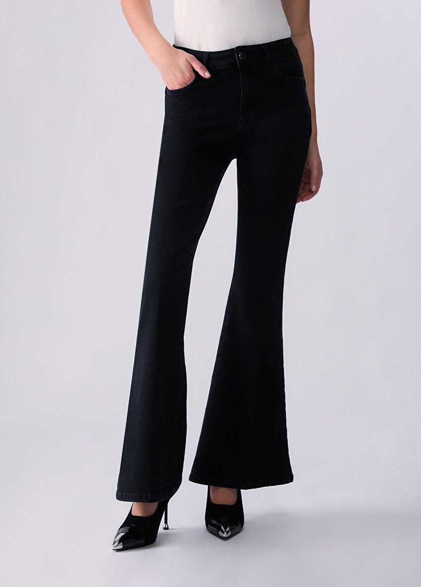 Yüksek Bel Flare Jean