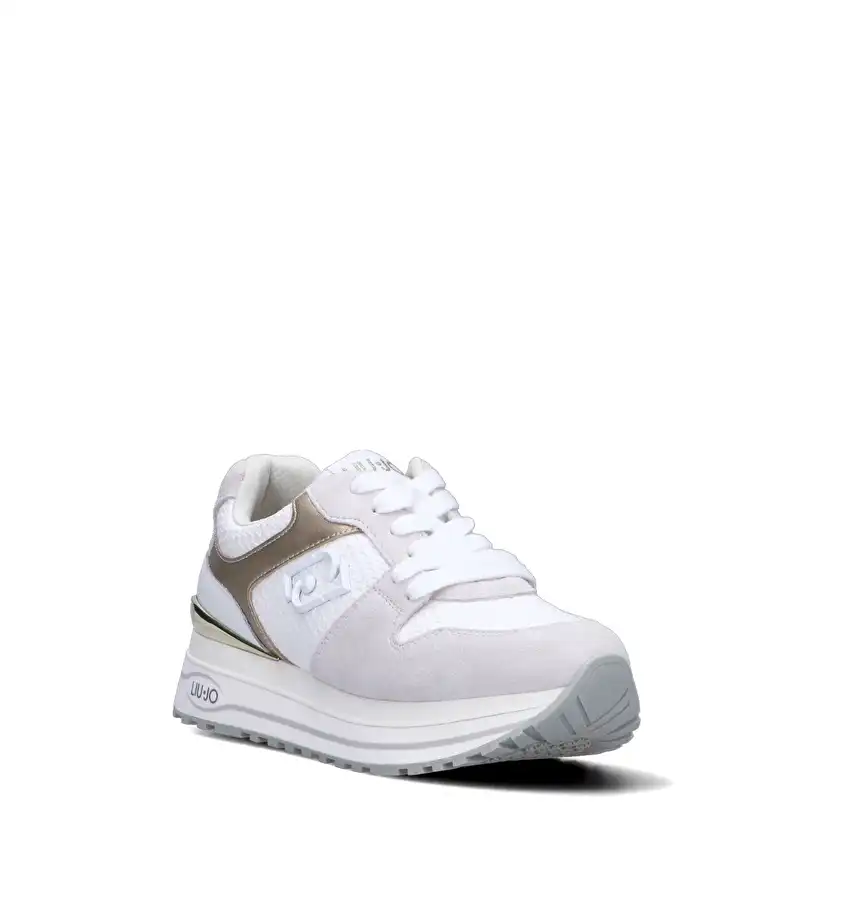 Beyaz Açık Altın Sneaker