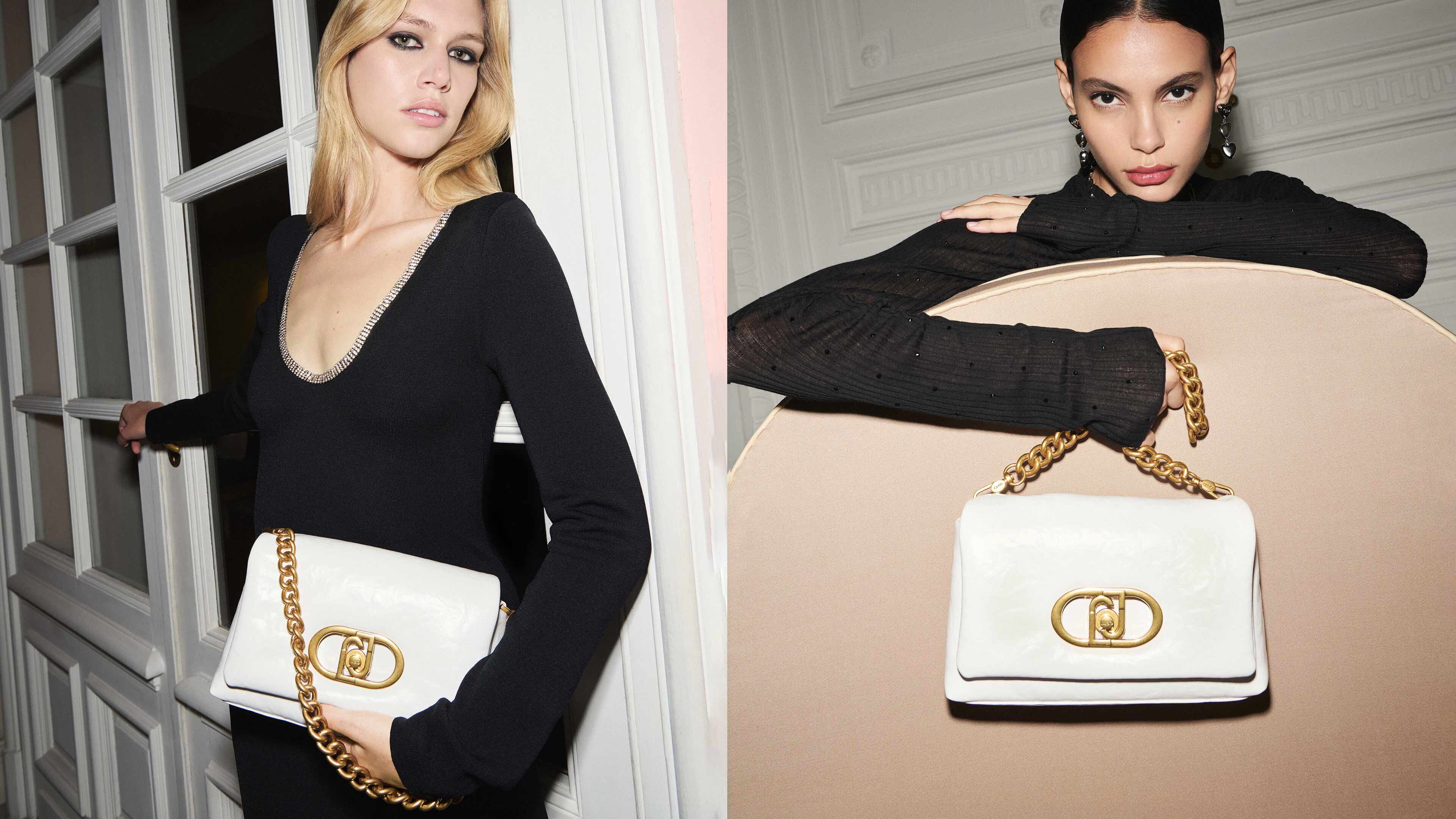 Liu Jo yılbaşı koleksiyonu, kar beyazı ve pudra pembesi tonlarında şık kombinler